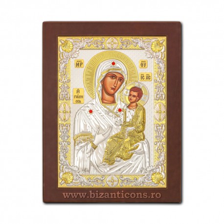 Icoana Ag925 lemn MD Giatrisa - Vindecatoarea 20x26 PM50-005