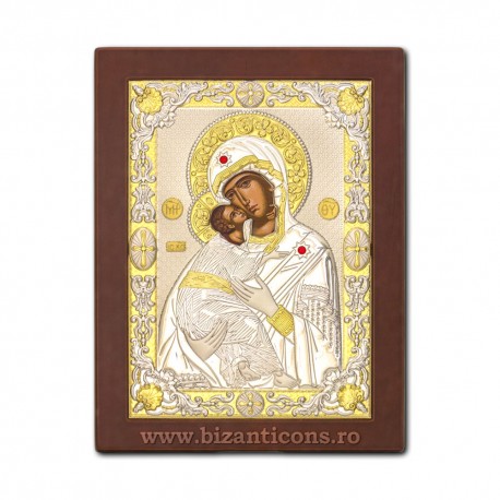 Icoana Ag925 lemn MD Vladimir 20x26 PM50-007