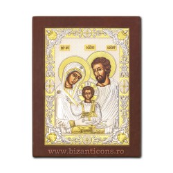 Icoana Ag925 lemn Sf Familie 20x26 PM50-015