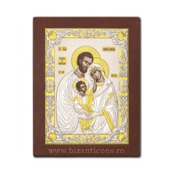 Icoana Ag925 lemn Sf Familie 20x26 PM50-273