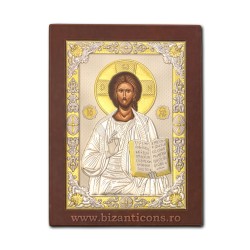 Icoana Ag925 lemn Pantocrator 24x32 PM60-001