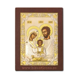 Icoana Ag925 lemn Sf Familie 24x32 PM60-015