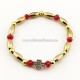 3-95 metanie bile aurii - sticla - cruce stras 12/set RED 20% RTR2