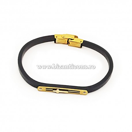 27-180 metanie piele - cruce aurie decupata 12/set