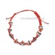 34-32 metanie impletita - bile mici metal stras + cruce 12/set RED 20% RTR2