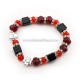 40-132 metanie sticla rosu + negru + stras 12/set RED 20% RTR2
