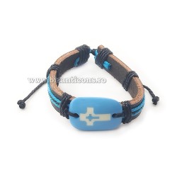 45-3 metanie piele + medalion colorat 12/set RTR2