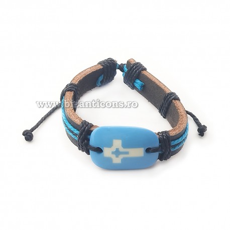 45-3 metanie piele + medalion colorat 12/set RTR2