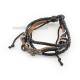 45-24 metanie piele 3 snur + 6 inele + cruce 12/set RTR2