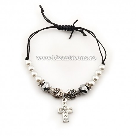 47-64 metanie ata - inel stras + cruce stras 12/set RED 20% RTR2