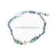 47-65C metanie impletita colorate - inel stras + cruce aurie 12/set RTR2