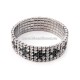 63-32N metanie metal negru + pietre 5 randuri 12/set RED 20% RTR2