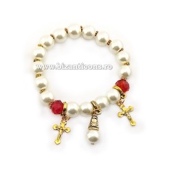 40-81 metanie perle + 2cruci + 1perla 12/set RED 20% RTR2