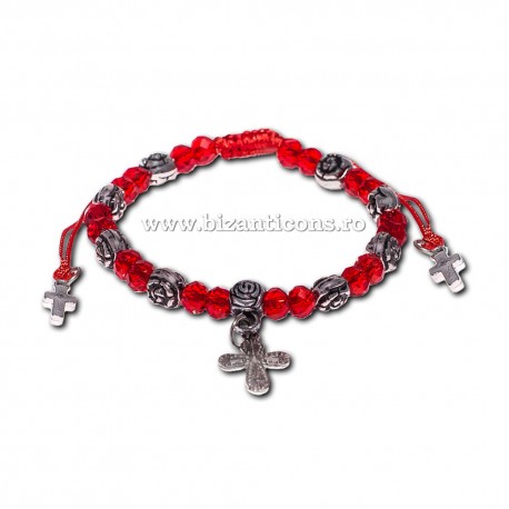 36-129 metanie ata - bile sticla - metal - 3 cruci metal 12/set RED 20% RTR2