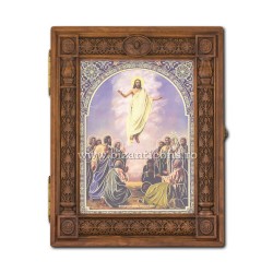 SET ICOANE PRAZNICARE in rama sculptata 41x52 cm - 13 icoane ICR 22