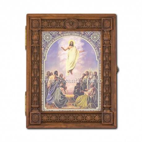 SET ICOANE PRAZNICARE in rama sculptata 41x52 cm - 13 icoane ICR 22