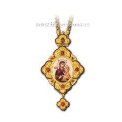 Engolpion Bronz aurit - email - pietre zirconiu AT 141-25