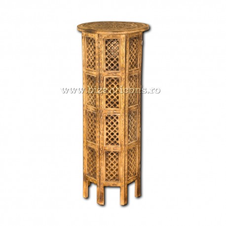 STRANA - masa lemn sculptat 45x45x115cm GM 201-30