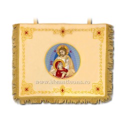 Acoperaminte pt Sf Vase - textil brodate - crem ECA 52-9