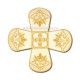 Acoperaminte pt Sf Vase - textil - brodate - alb ECA 57-10