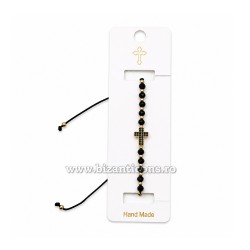 36-232 metanie ata - bile sticla + cruce stras 12/set