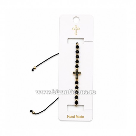 36-232 metanie ata - bile sticla + cruce stras 12/set