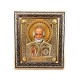 13-241-009 icoana birou metal AU - rama 16x18,5cm - Sf Nicolae 60/bax