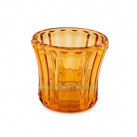 17-42AU candela cu baterii 8cm Galben 12/set 480/bax