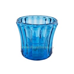 17-42B candela cu baterii 8cm Albastra 12/set 480/bax