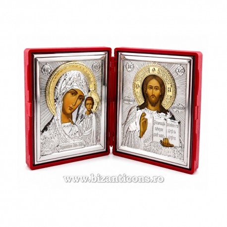 CV122 diptic icoana metal 2x12x14 cm 48/bax