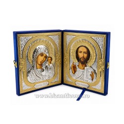 CV1300 diptic icoana metal 2x19,5x23,5 cm 24/bax