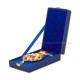 Engolpion Bronz aurit - email - pietre rosii zirconiu AT 141-28
