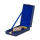 Engolpion Bronz aurit si argintat - email - pietre zirconiu AT 141-29