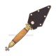 Copie medie A - maner lemn + cruce pietre - lama INOX 4,5x10+14cm M103-131