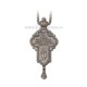 CRUCE Stavrofor argintata lemn sculptat - 10x4,5 cm MT 140-224