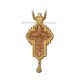 CRUCE Stavrofor aurita lemn sculptat - 10x4,5 cm MT 140-223
