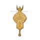 CRUCE Stavrofor aurita lemn sculptat - 10x4,5 cm MT 140-223