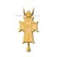 CRUCE Stavrofor aurita - pietre - lemn sculptat - 9x4,5 cm MT 140-231