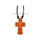 Colier ata - cruce lemn 12/set
