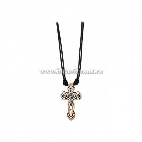 24-93 colier ata + cruce lemn - metal 12/set