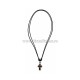 24-183 colier ata + cruce lemn maro - rama metal 12/set