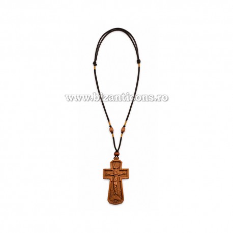 Colier ata - cruce lemn 12/set