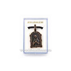 Colier ata - medalion din metal cu Maica Domnului 24/set