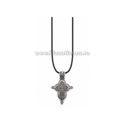 25-31AGN colier ata - cruce cutie - argintata 12/set