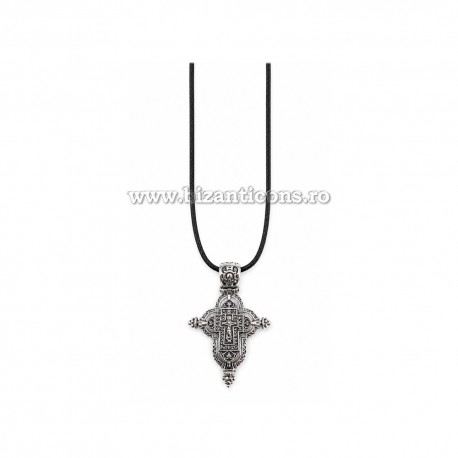 25-31AGN colier ata - cruce cutie - argintata 12/set