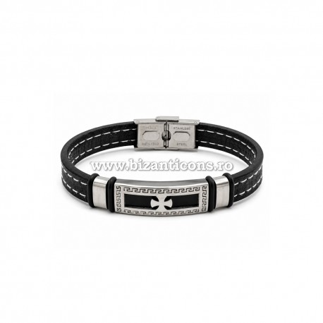 27-208 metanie piele - cruce inox + cusatura 12/set