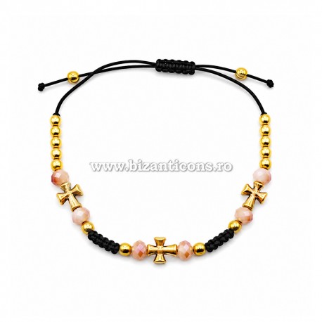 34-161 metanie impletita + metal + 3 cruci 12/set RED 20%