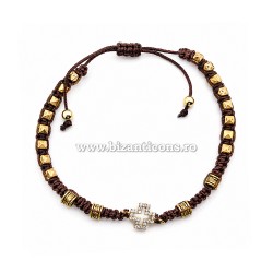 34-166 metanie impletita + metal + 1 cruce stras 12/set RED 20%