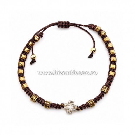 34-166 metanie impletita + metal + 1 cruce stras 12/set RED 20%