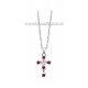 41-m12 colier - cruci mici 5+2 pietre 24/cutie